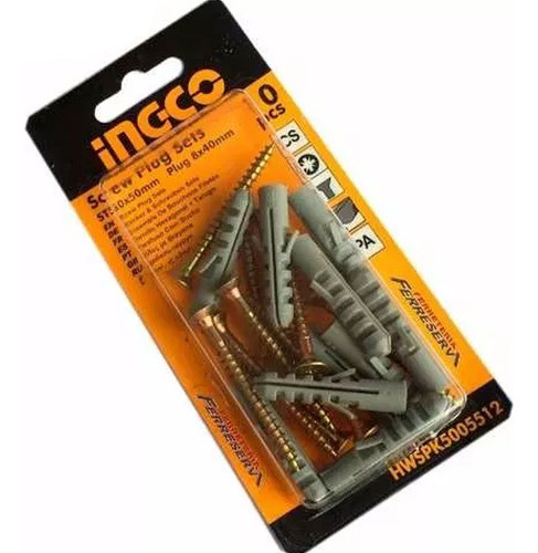 Set Tornillo C/taco 8 Mm 10 Set X Blister Ma 0
