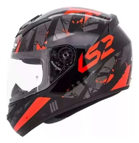 Casco Integral Ls2 352 Palimnesis Gl Blk Red Xl Genamax 0