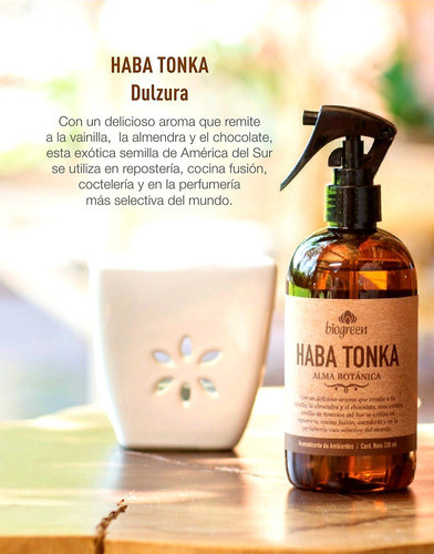 Aromatizante Biogreen Haba Tonka + Gatillo 1