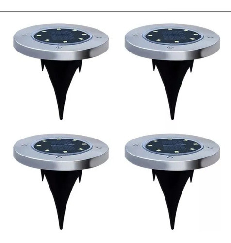 Pack X8 De Estaca Jabalina De Piso Solar Led Puraluz 1