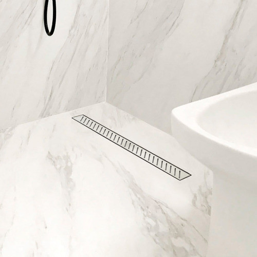 Rejilla Lineal Ducha Baño 70cm Atrim Desague Acero Diagonal 1