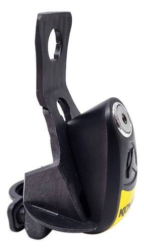 Traba Disco Kovix Con Alarma Negro Perno 6mm Hanex Um 1