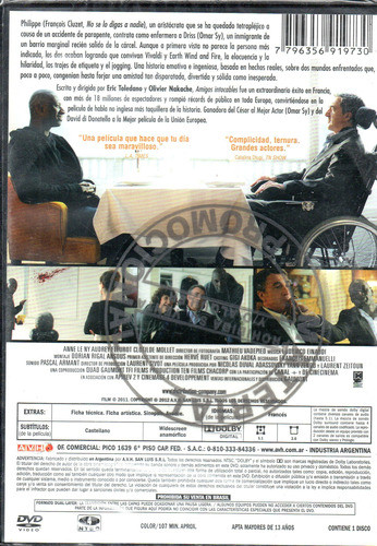Amigos Intocables (leer) - Dvd Nuevo Original Cerr. - Mcbmi 1