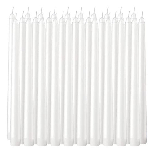 Velas Cônicas Altas Pliadvbu 25 Cm Brancas Sem Gotejamento S 0