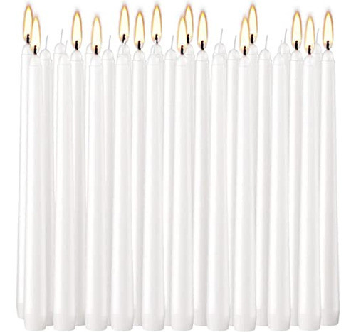 Velas Cônicas Altas Pliadvbu 25 Cm Brancas Sem Gotejamento S 1