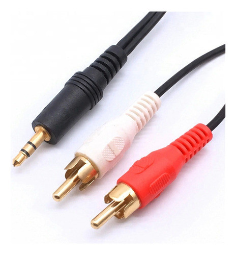 Cable Auxiliar Mini Plug 2 Rca 1.5 M Audio Video Celular Pc 0