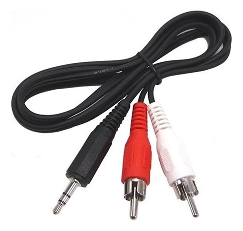 Cable Auxiliar Mini Plug 2 Rca 1.5 M Audio Video Celular Pc 1