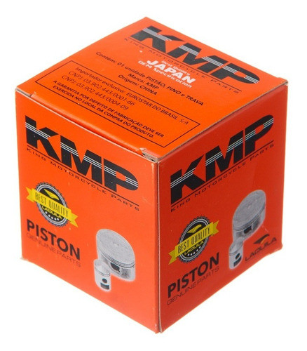 Pistao Pino/trava Kmp Ybr/xtz 125 1.00 Sem Aneis Moto 1