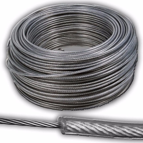 Rollo Cable Acero Forrado Pvc 4mm X 100 Mts Prensa F Vazquez 0