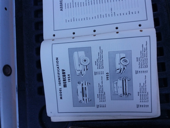 Libro Catalogo Partes Chasis Mercury 54 Y 55 1
