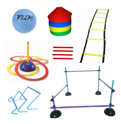 Set De Psicomotricidad Vallas Aros Conos Escalera Pulpo 0