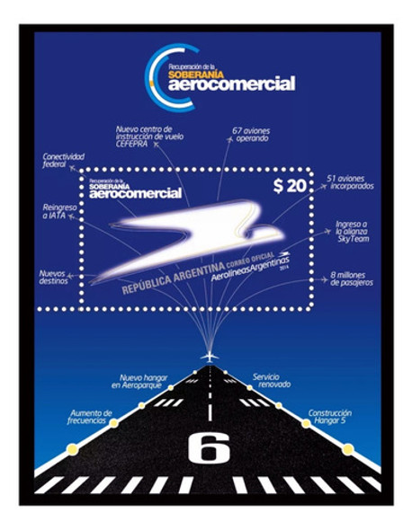 Hb Aerolíneas Argentinas 2014. Gj Hb248 Mint 0