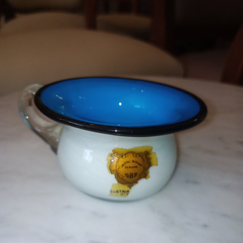Antiguo Adorno Taza Cristal De Murano Impecable N633 0