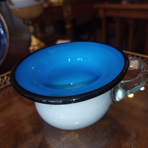 Antiguo Adorno Taza Cristal De Murano Impecable N633 1