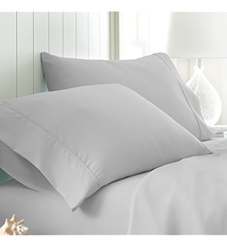 Linen Market Juego De Fundas De Almohada Simply Soft, King, 0