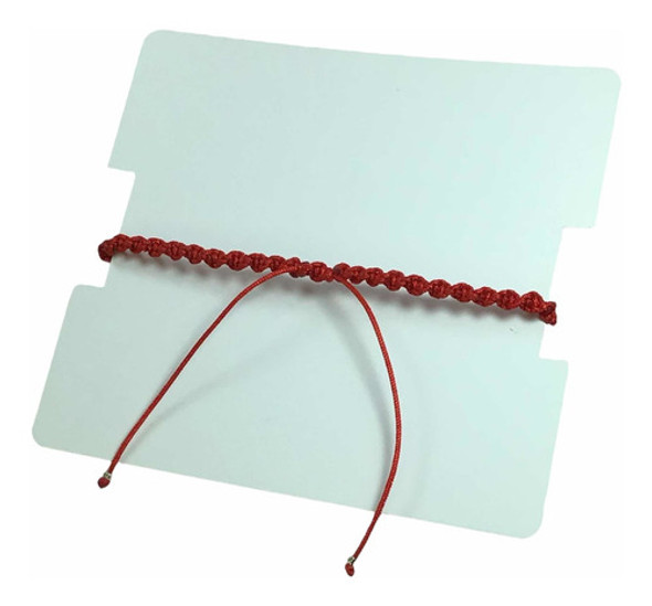 Tobillera Roja Tejida Con Con Ojo Turco Azul 1