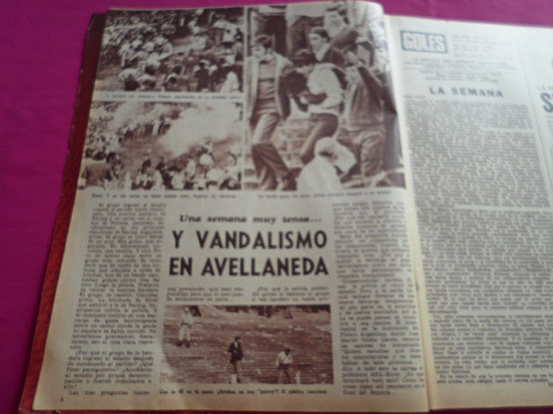 Revista Goles Nº 1142 Año 1970 River Racing Atlanta Velez 1