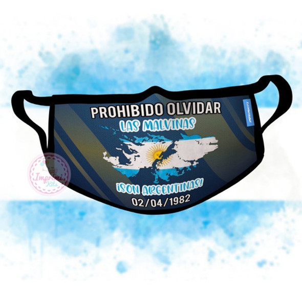 Plantillas Para Sublimar Barbijos Tapabocas Malvinas 1