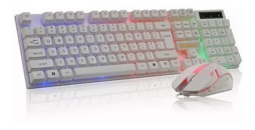 Teclado Y Mouse Gamer Retroiluminado Con Luces Led Bosston 1