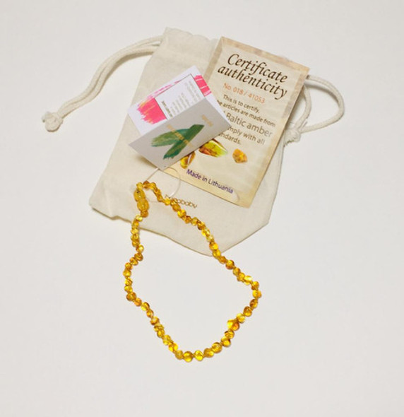 Colar Ambar Barroque Lemon 36cm (bebê) - Ambar Baby Care 1