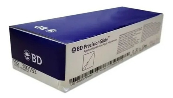 Aguja Desechable Bd 25x7 21g Con 100 Unidades 0