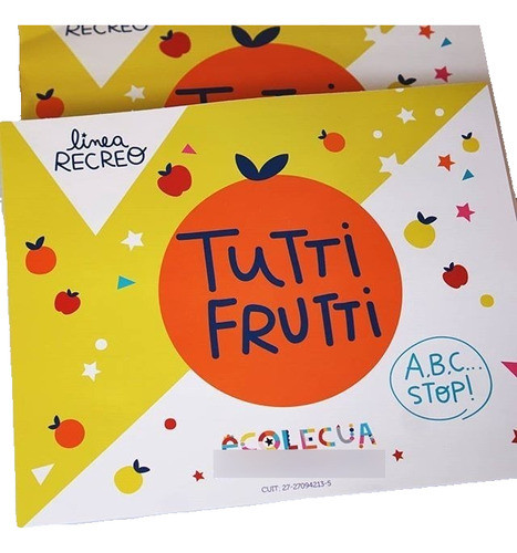 Juego Tutti Fruti Block Souvenir 0