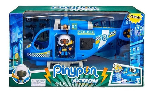 Pinypon Action Helicoptero De Policia Con Luces Art 14782 0
