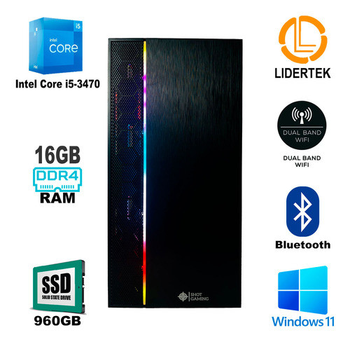 Compu Gamer I5 - 16gb Ram - 960gb Ssd + Monitor 22 Full Hd 1