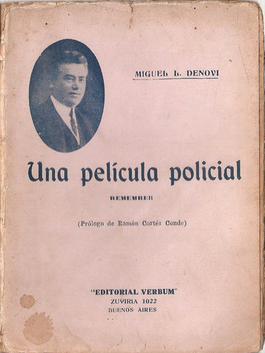 Una Pelicula Policial - Denovi - Verbum 0