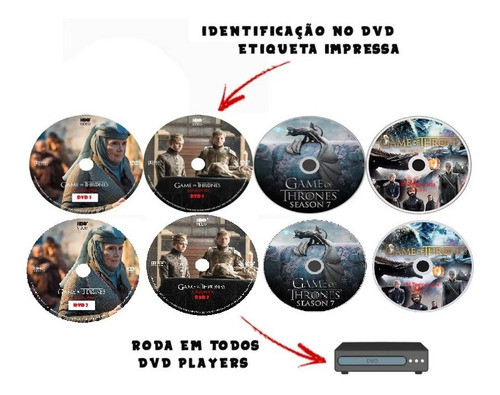 Dvds Game Of Thrones Temporadas 5,6,7 E 8 Completas 1