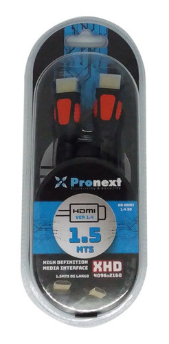 Cable Hdmi Pronext Ar Hdmi 30 1.5m Fhd 1.5mts V1.4 0