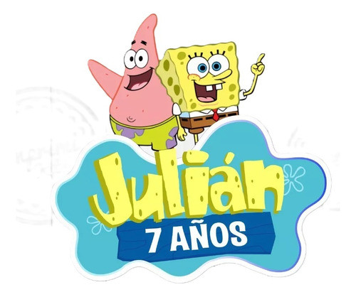 Logo Nombre Personalizado Bob Esponja 0