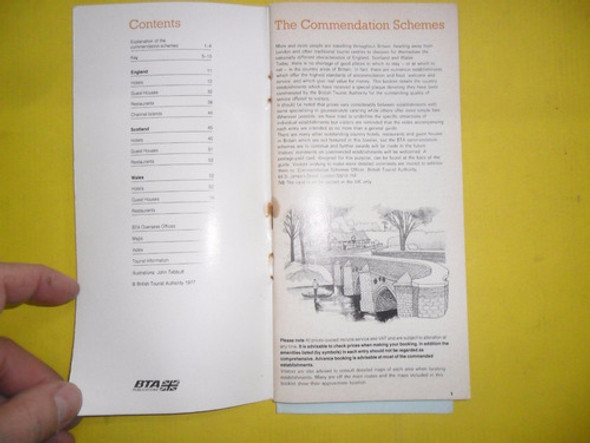 Folleto Bta Britain Tourist 1977 Turismo Guia Escocia Gales 1