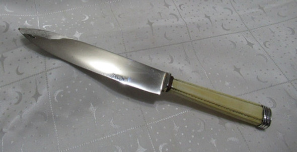 Antiguo Cuchillo Acero Carbón Carbono Cabo Hueso Plata 925 0 Antiguo Cuchillo Acero Carbón Carbono Cabo Hueso Plata 925 0