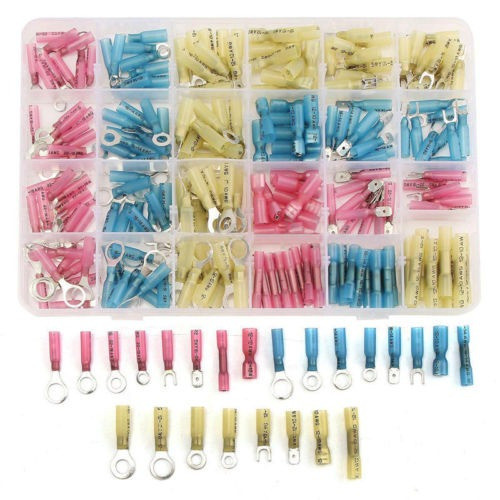 240 X Calor Impermeable Del Encogimiento Conectores Crimp Au 0