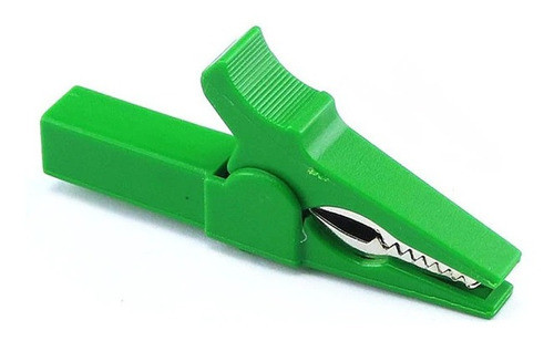 Pinza Aislada Cocodrilo 4mm Banana Pack 2 Unidades Verde 30a 0