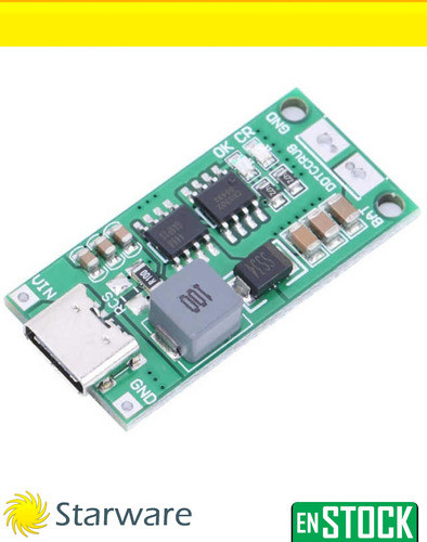 Modulo Regulador Voltaje Stepup Usb Tipo C 3-6v A 16.8v 4s1a 1