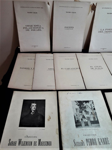 Lote 13 Programas En Libro Teatro Colón. M 1