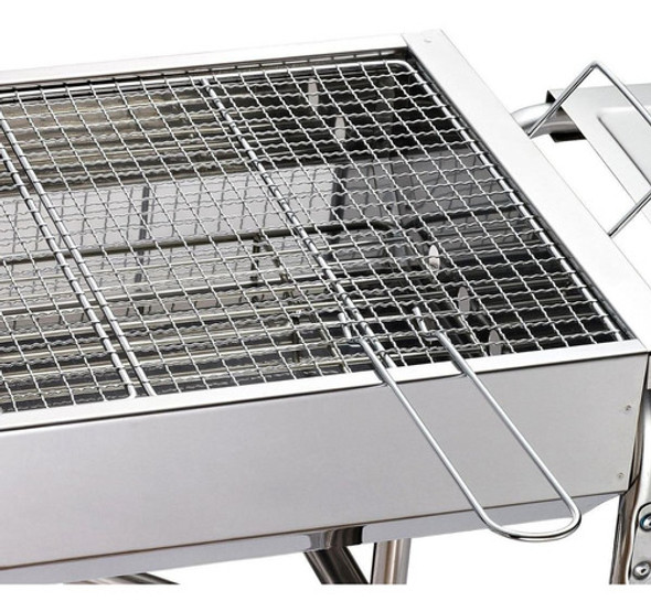 Parrilla De Camping En Acero Inox - Parrillero Carbon Grande 1