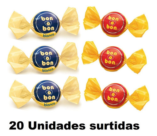 Combo Golosinas Cumpleaños 20 Chicos Bon O Bon + 20 Bolsas 1