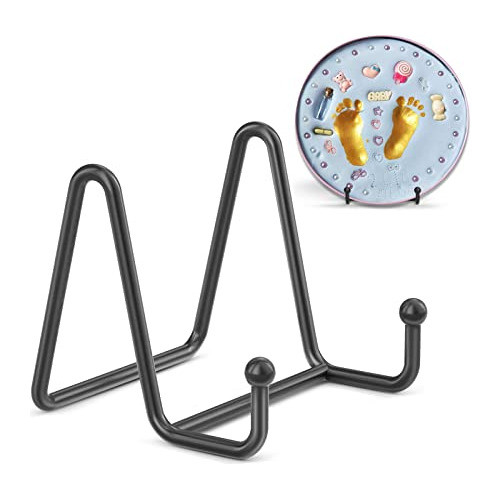Soporte De Metal Para Cartel/foto/plato 7.6cm 3u Negro 0