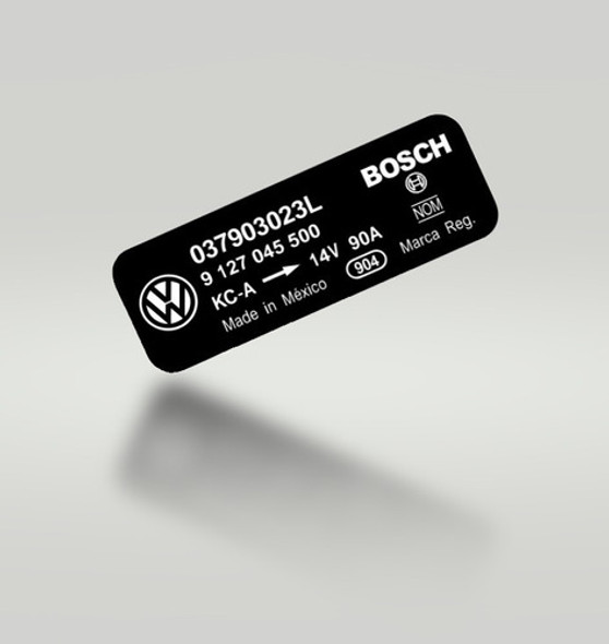 Adesivo Bosch Alternador Vw Golf Gl Glx Gti 94 95 96 97 98 0 Adesivo Bosch Alternador Vw Golf Gl Glx Gti 94 95 96 97 98 0
