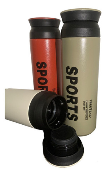Botella Termica 500ml Sports Acero Inoxidable Base Goma 1
