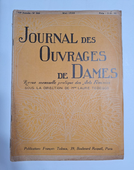 Antigua Revista Costura Y Bordado En Francés Paris Le559 0