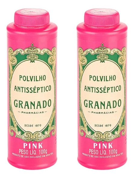 Talco Pes Granado 100g Pink-kit C/2un 0