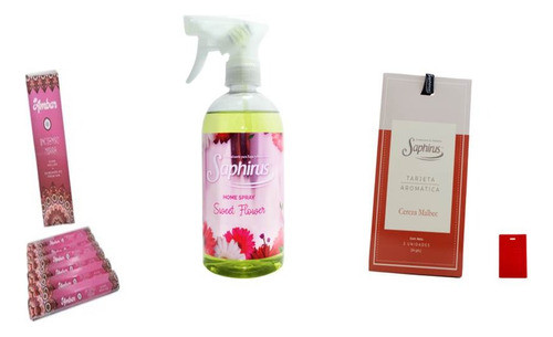 Home Spray X2+ Sahumerio X2+ Tarjeta Aromatica X2  Saphirus 0