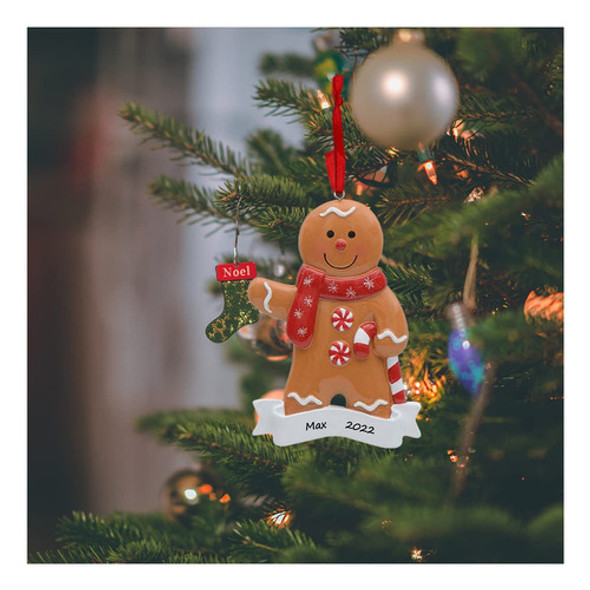 Adorno De Navidad Personalizado De Jengibre Para Nios 1