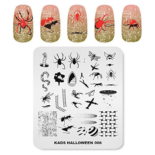 Placas De Unhas Kads Halloween Modelos De Carimbos De Unhas 1