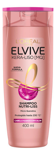 Pack Shampoo Elvive Kera-liso  400 Ml 1