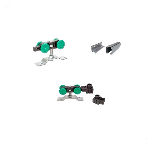 Kit Herrajes Quattro Roma De 2 Mts Puerta Sin Cenefa 0